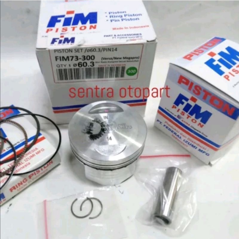 piston seher kit megapro monoshok oversize 300 original fim