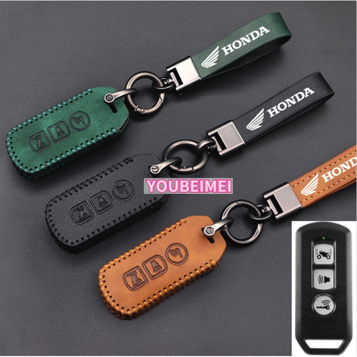 Case Pelindung remote Kunci motor honda VARIO 125 150 Bahan Kulit Dan Logam