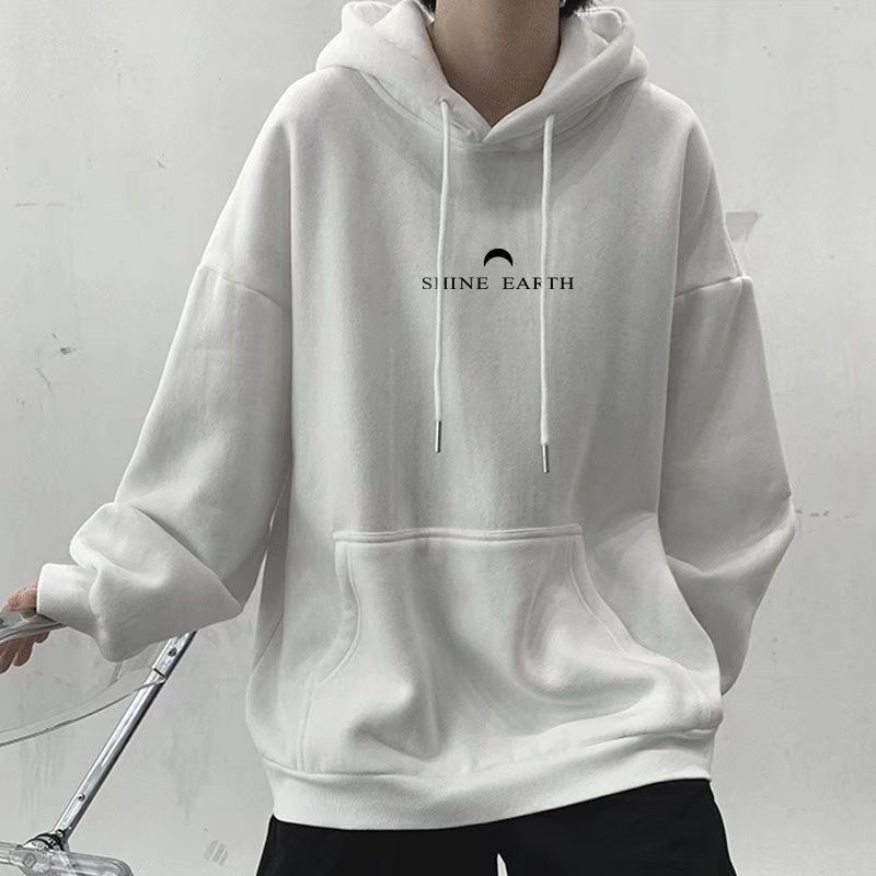 S - XXXXXL(6XL) Hoodie SHINE EARTH Jumper Fleece BIG SIZE Jumbo Korean Style Jaket Sweatshirts Putih Hitam Grey Oversize S M L XL 2XL 3XL 4XL 5XL 6XL Urban Harajuku Unisex Jaketin.Aja Bigsize Boy girl Hitam Dark Grey Abu Abu Putih