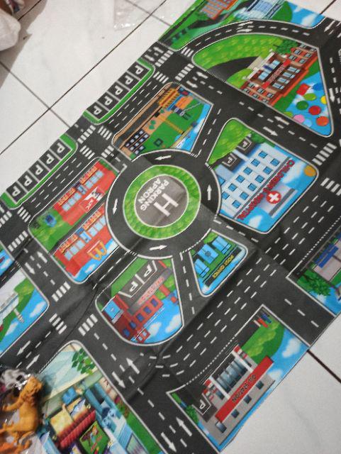 Edufuntoys URBAN ROAD MAP Mainan  Peta Jalan Perkotaan 