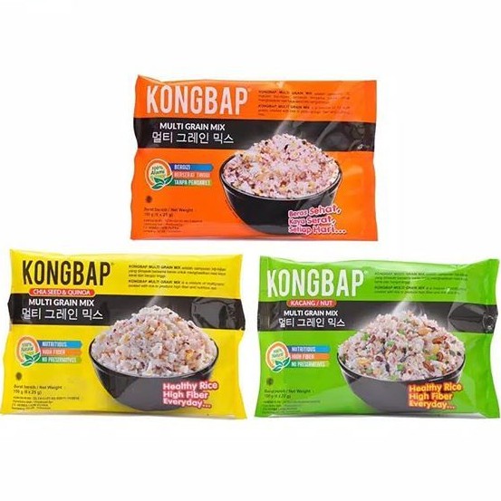 

KONGBAP MULTI GRAIN MIX CHIA SEED NUT 150 gram - Shopee Mart