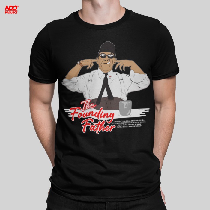 Kaos Pria NDO Project Kaos Soekarno The Founding Father