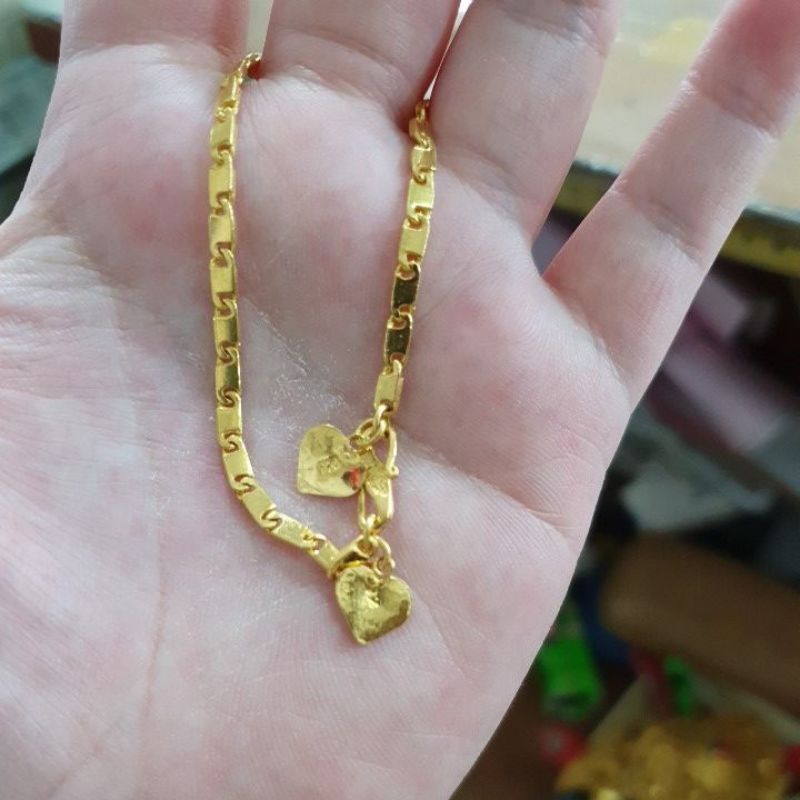 Gelang polos emas asli 24k 24 karat