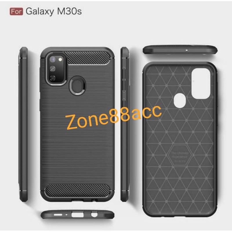 SAMSUNG M30S SAMSUNG M21 Silicon Case Softcase iPAKY Carbon Casing Cover TPU