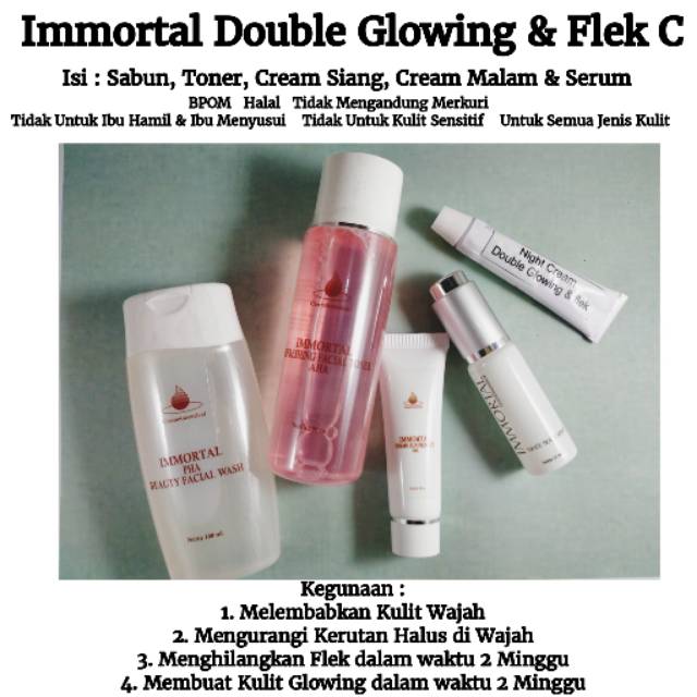 Immortal Glow / Immortal Glowing / Immortal Glow Flek / Immortal Cream / Immortal Paket