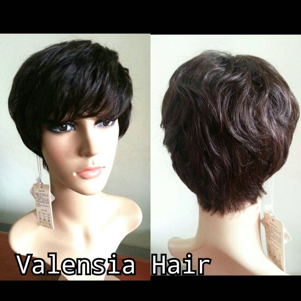 Wig human hair 01 (100% rambut asli)