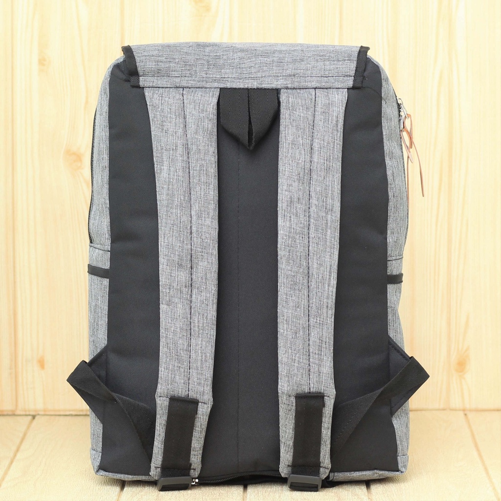 Tas Ransel Anello Abu Cewe Hangout Kampus Sekolah Kece Keren Stylish