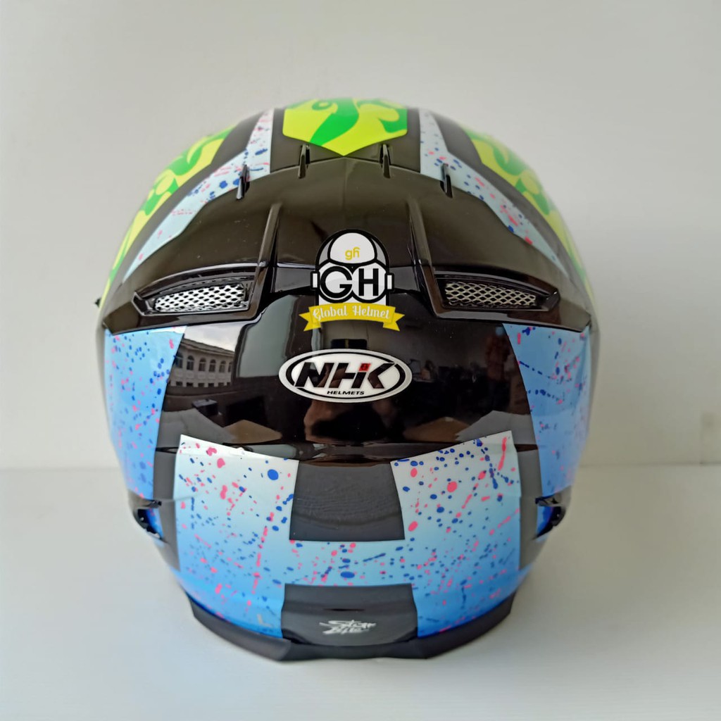 HELM NHK FULL FACE NHK RX9 KAREL WINTER BLACK BLUE