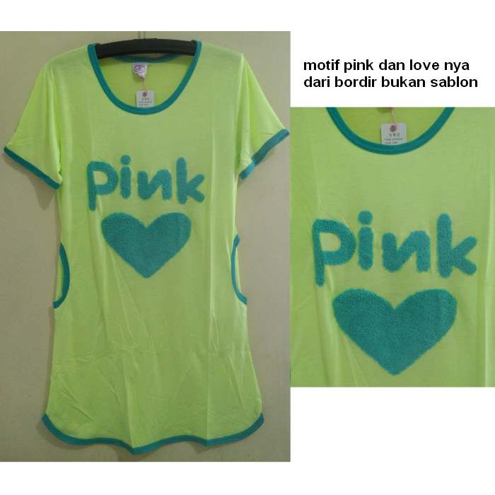 DSLN59 - Dress PINK LOVE Green