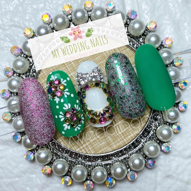 Nailart Fakenails Kuku Palsu Natal Christmas Nail art Handmade 100%