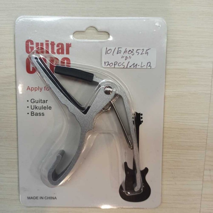 Capo Gitar Ukulele Aluminium - Silver