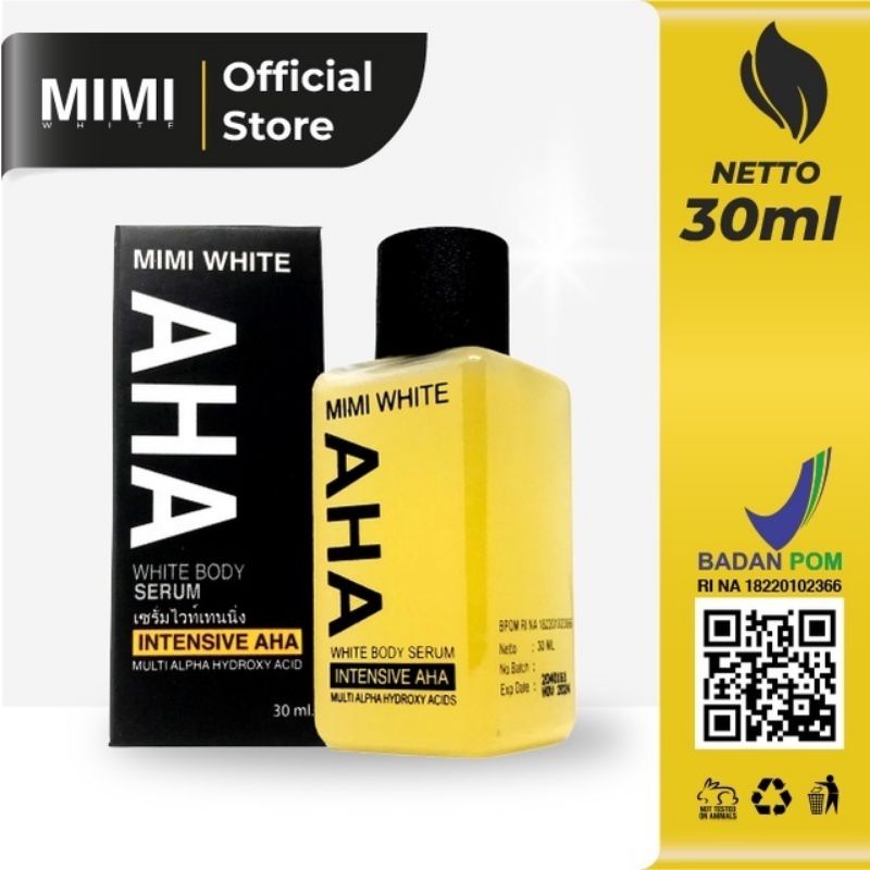 Mimi White AHA Body Booster Serum BPOM 30ml / 100ml