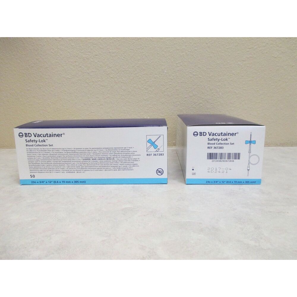 BD Vacutainer safety lock wingset SLBCS 23 x 75 7LUER 50pcs