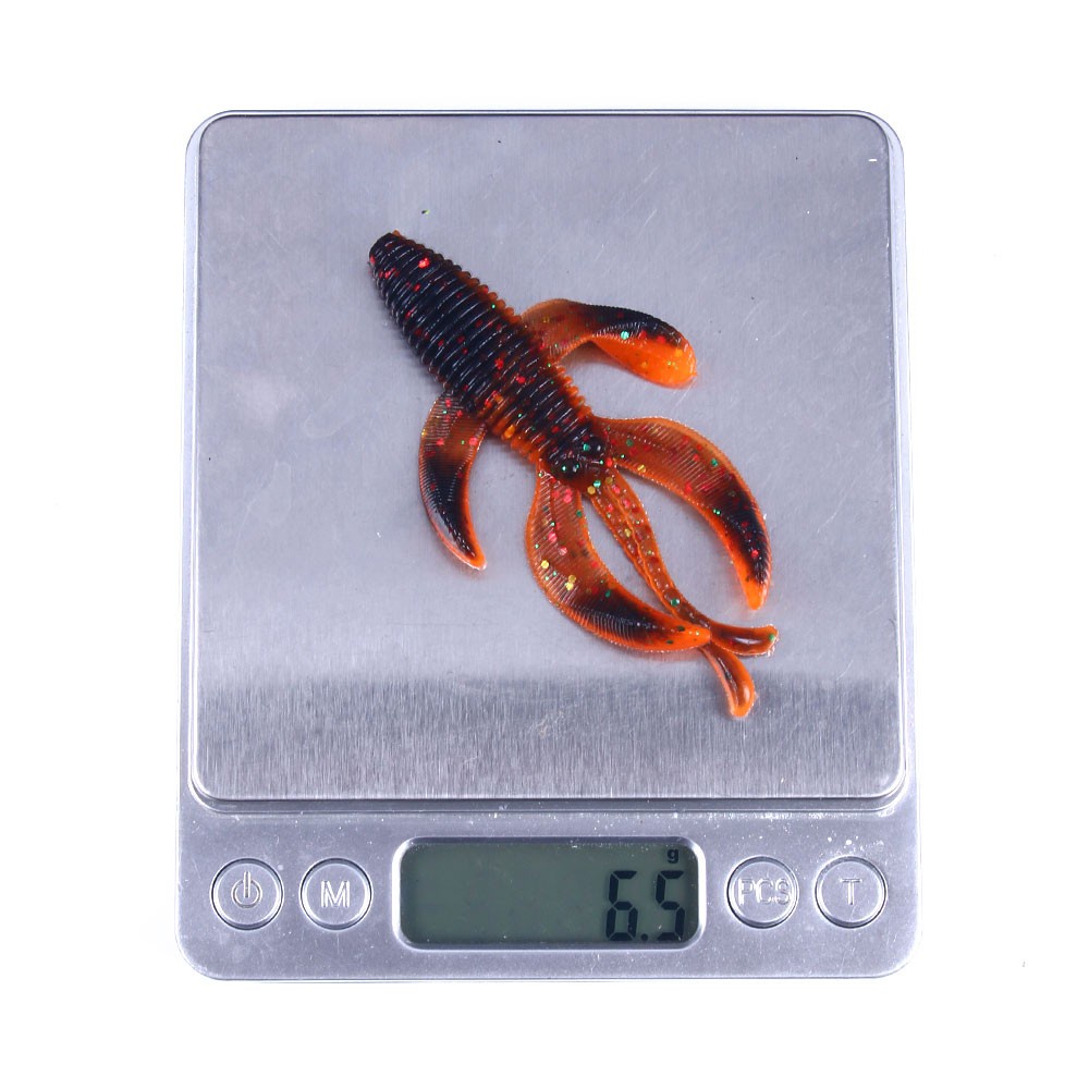 Hengjia 5pcs / Lot Umpan Pancing Cacing Imitasi Bahan Silikon Lembut 5.5cm / 3.5g 7.5cm / 6.5g