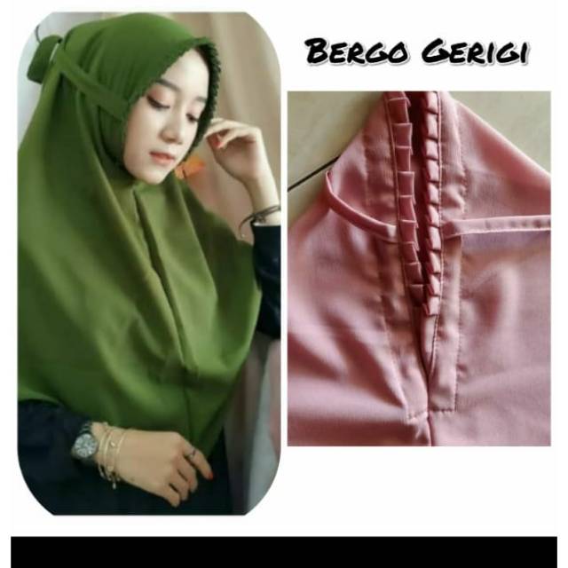 Termurah Bergo/hijab/jilbab/kerudung gerigi