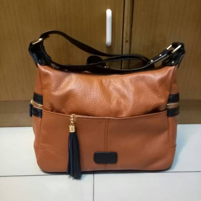 Tas kulit selempang wanita model mrvl