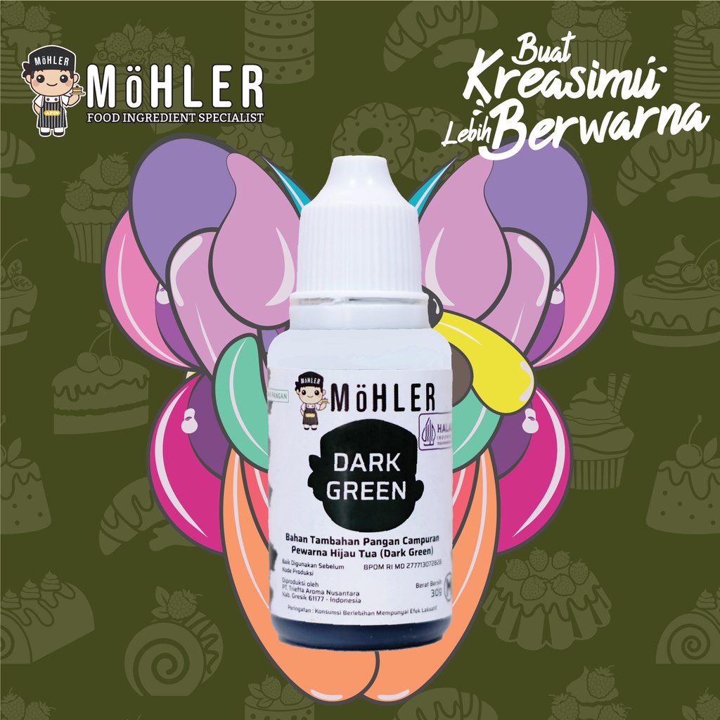 MOHLER Coloring Dark Green (KLIK KOMBO HEMAT UNTUK BELI 1 GRATIS 1)