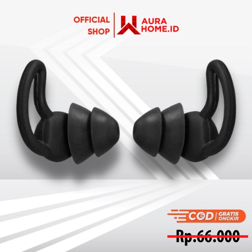 Penutup Telinga Ear Plug Noise Reduction 2 Layer / Alat Penutup Penyumbat Sumbat Hidung Telinga Kupi