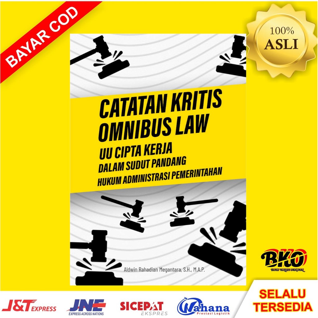 UU Cipta Kerja Buku Catatan Kritis Omnibus Law UU Cipta Kerja Aldwin Rahadian Buku ORIGINAL