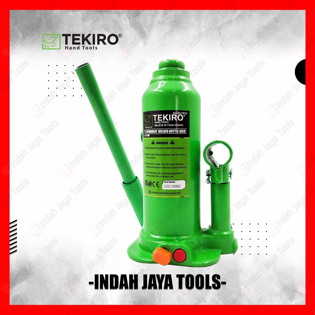 TEKIRO AU-BJ1910 Dongkrak Botol 4 Ton Mobil - Hydraulic Jack Hidrolik