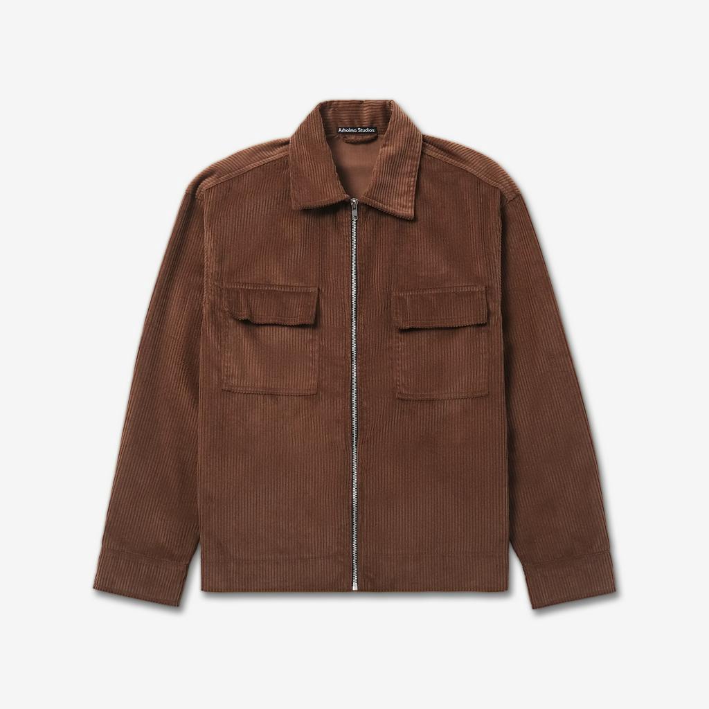 ARHOLMA STUDIOS - CORDUROY ZIP JACKET 'HIRAETH' BROWN