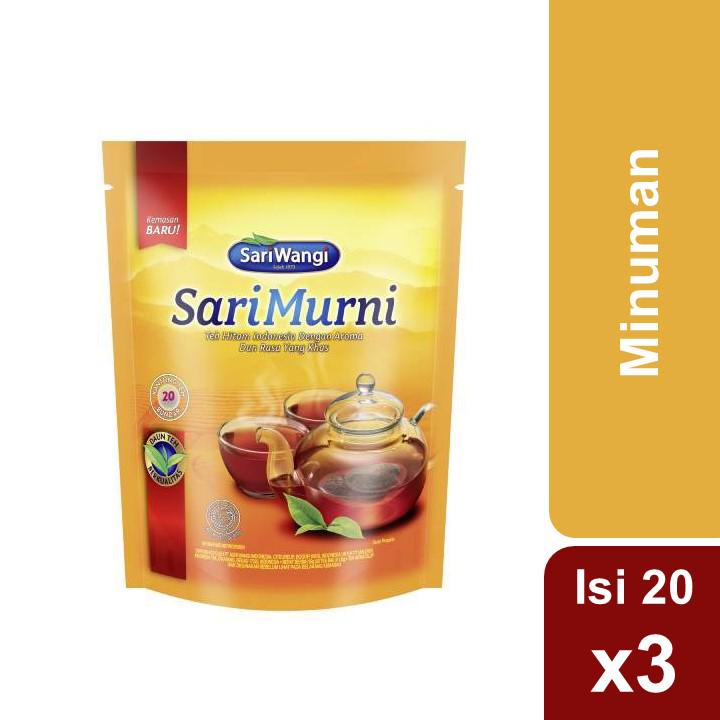 Sarimurni Teh Kantong Bundar Isi 20 36G Triple Pack