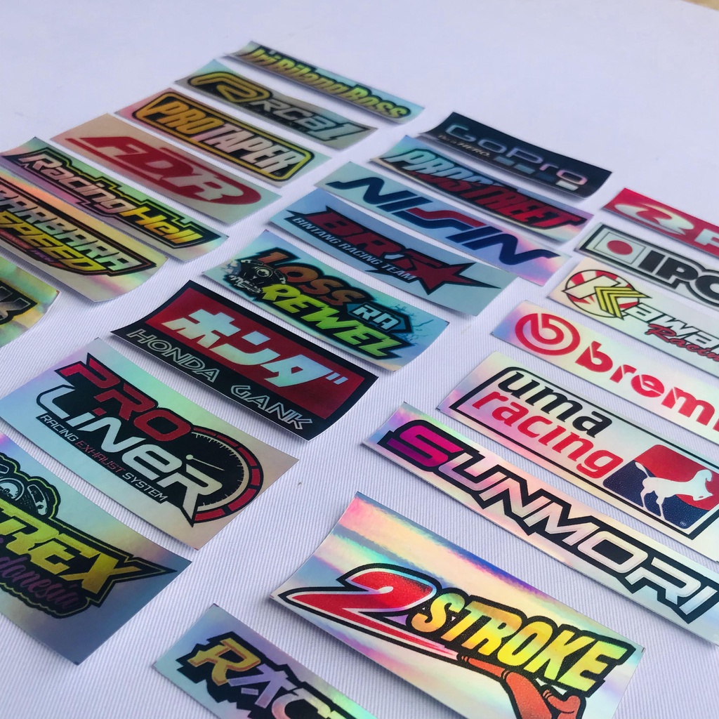 Stiker Hologram Isi 40 Graftak anti air racing