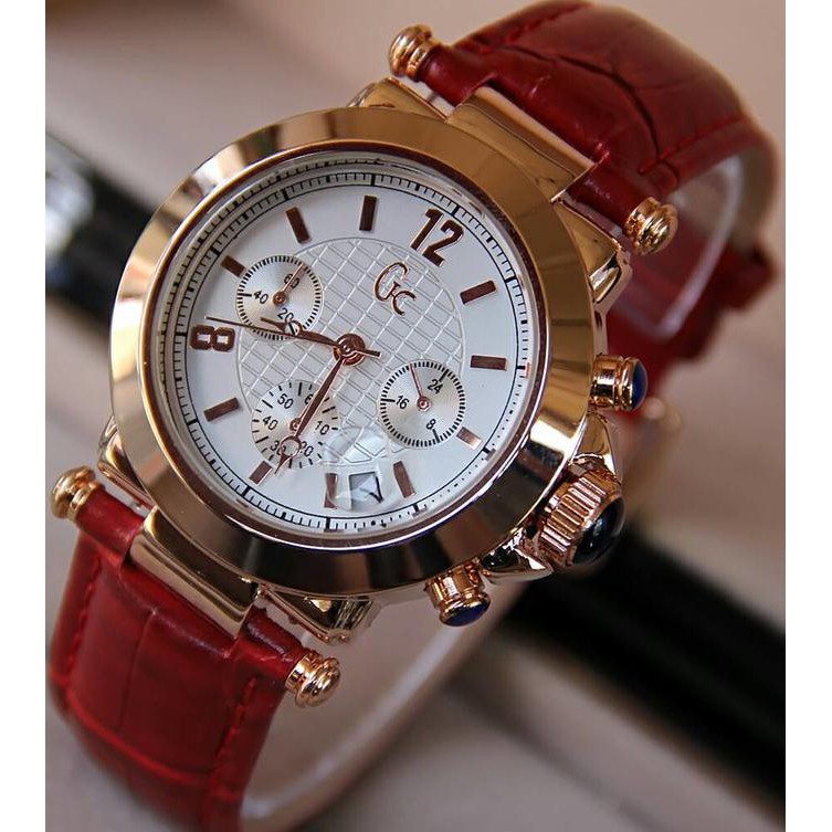 Jam Tangan Wanita Guess Chrono Aktif - Merah