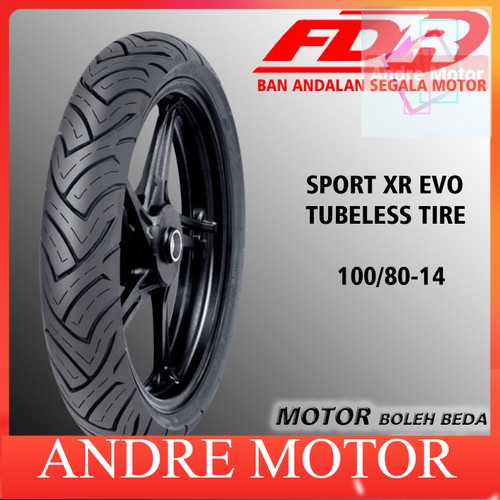 Ban Luar FDR Sport XR Evo 100/80 ring 14 Tubeless
