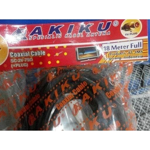 Kabel Antena Akiku Tv Coax 5c 15 Meter / 18 Meter - 15 meter