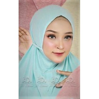 Jilbab Bergo Shafa  Matt Jersey Katrin Original By Al-Dhans-SOFT BLUE
