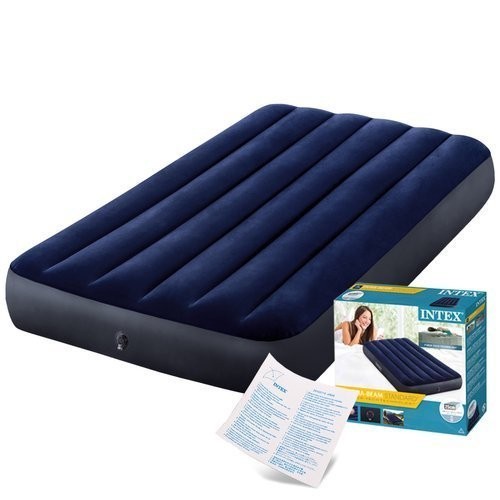 INTEX 64757 Kasur Angin Twin Dura-Beam Airbed Blue 99x191x25 Air bed INTEX