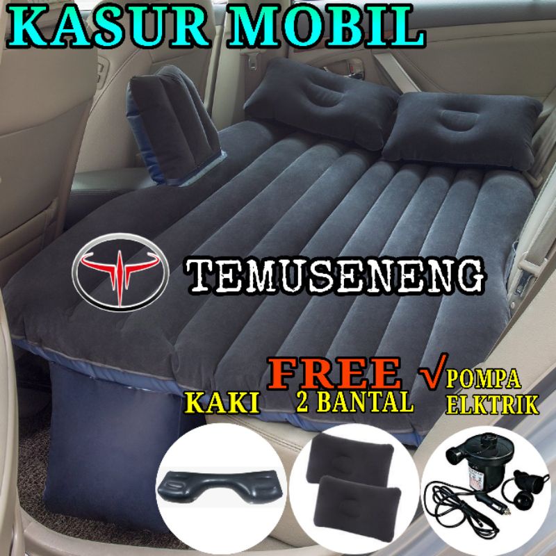 Kasur Mobil 1 Set + Penyangga Terpisah + Bantal + Pompa Matras Kasur Angin Mobil Car Matres Indoor Outdoor Travel Bed Empuk