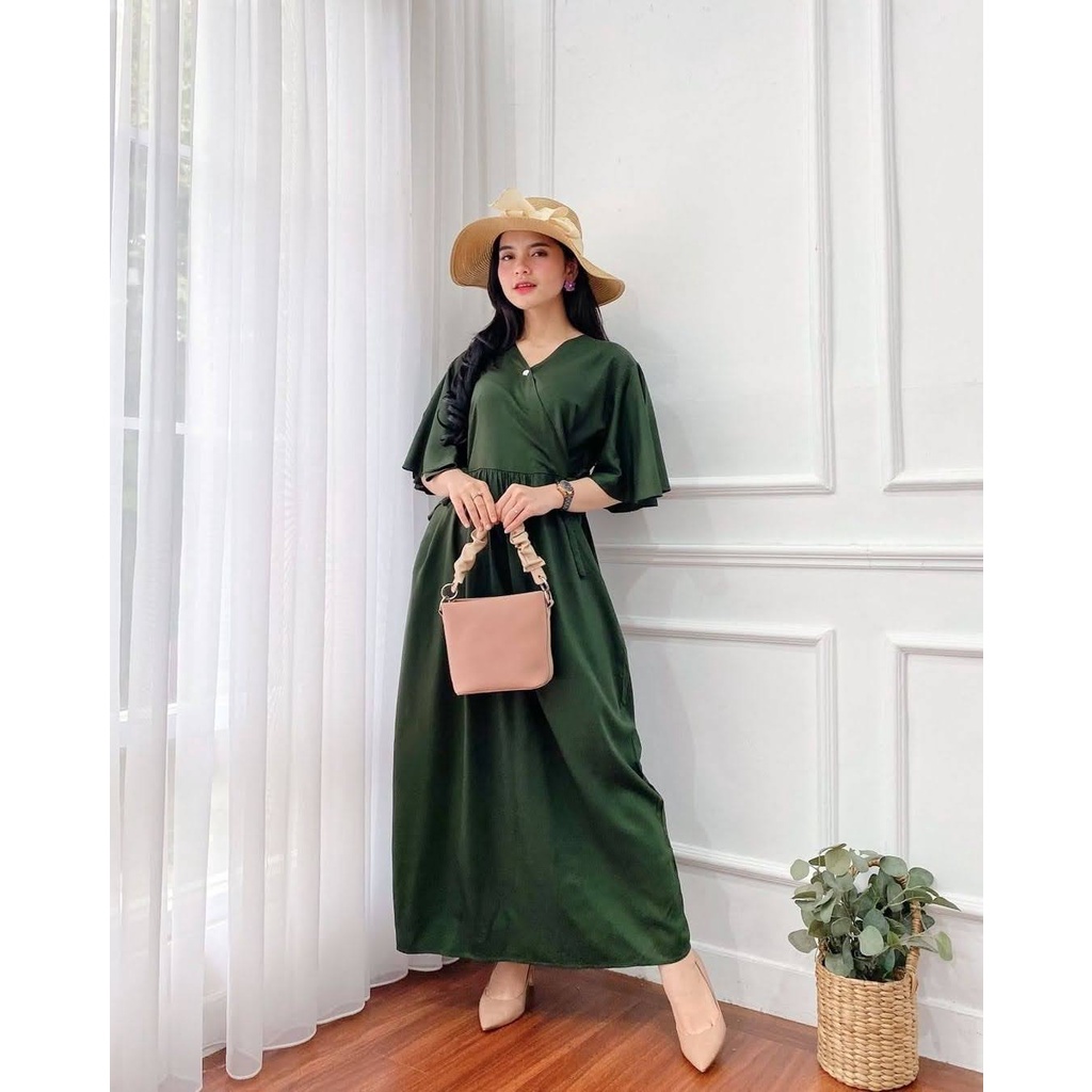 Daster Kimono Busui Tali Samping Panjang Semata Kaki / Daster Kekinian-polos jotol LD 110