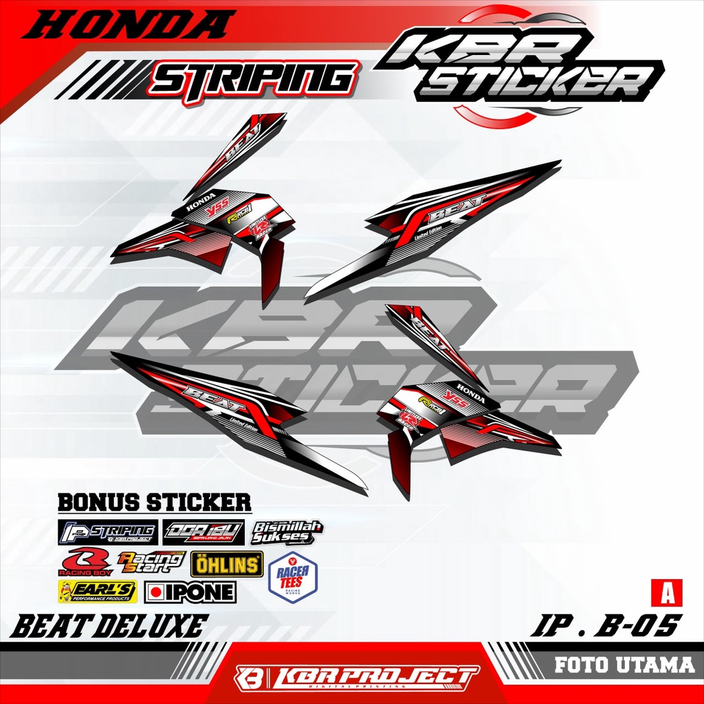 BEAT 2020 DELUXE (COD) STICKER STRIPING HONDA BEAT 2020 DELUXE.B.05