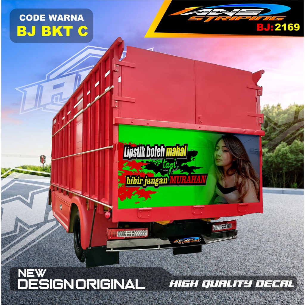 DECAL STIKER BAK BELAKANG TRUK DINA / STIKER DECAL PINTU BELAKANG TRUK OMPLONG / STICKER DECAL BAK BELAKANG TRUK HINO / STIKER DECAL PINTU BELAKANG TRUK