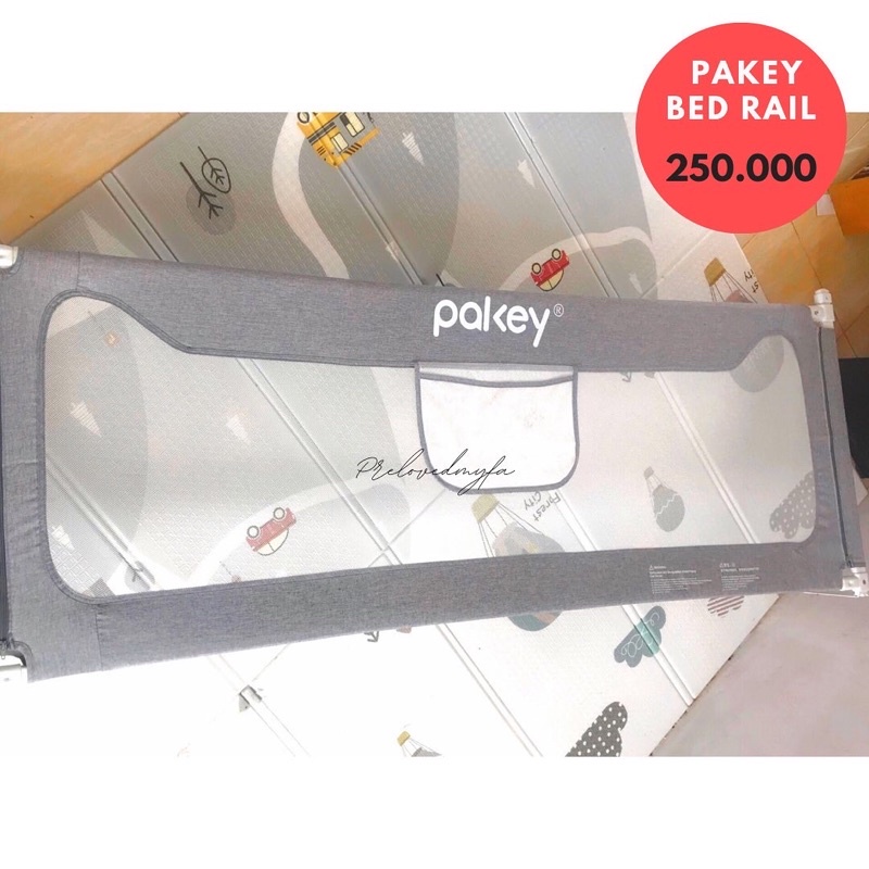 SOLDOUT -  Preloved Pagar Kasur Bayi Bekas / Bed Rail Pakey Gray