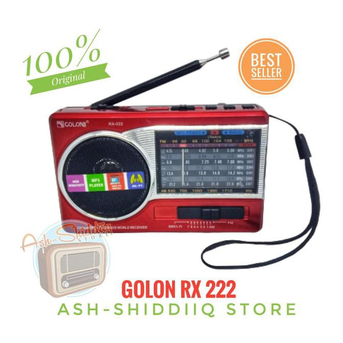 Radio Jadul Radio Portable Golon RX 222 Radio Fm Radio Mini - Merah