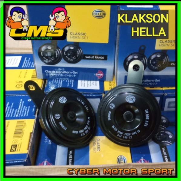 Ori klakson Hella Disk Double universal. Klakson mobil Hella high