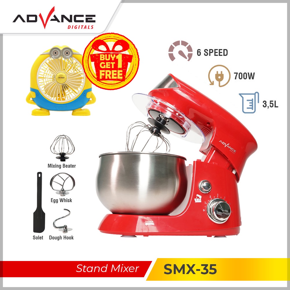 Jual [FREE KIPAS]ADVANCE Stand Mixer 3.5L Blender Adonan Roti Mixer