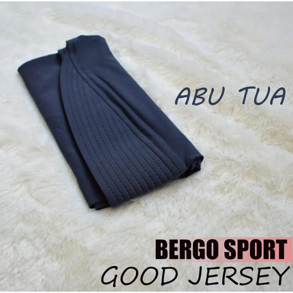 HIJAB BERGO SPORT JERSEY PREMIUM/HIJAB OLAHRAGA/HIJAB PED JERSEY POLOS/HIJAB INSTAN SPORT JERSEY