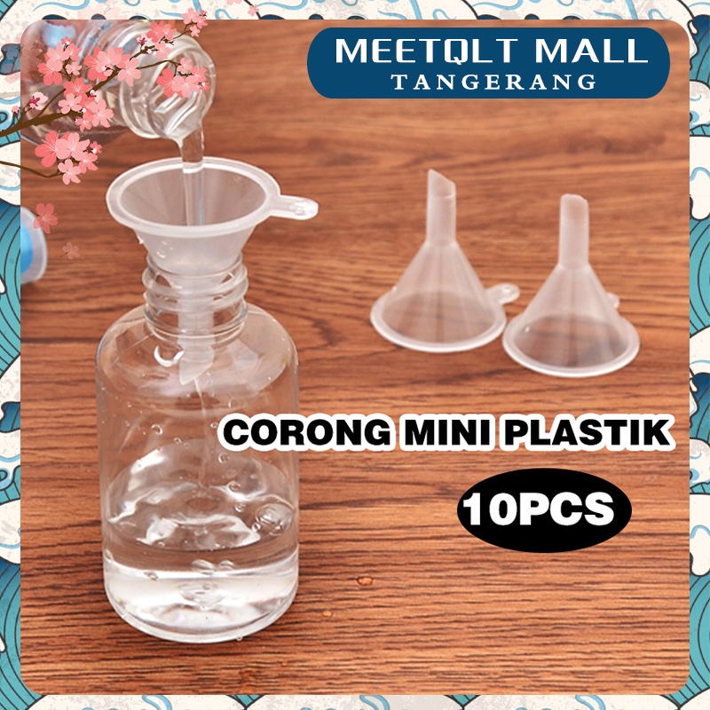 Corong Mini Kecil/Corong Mini Plastik Transparan/Small Mini Funnel/Corong Parfum Essential Oil