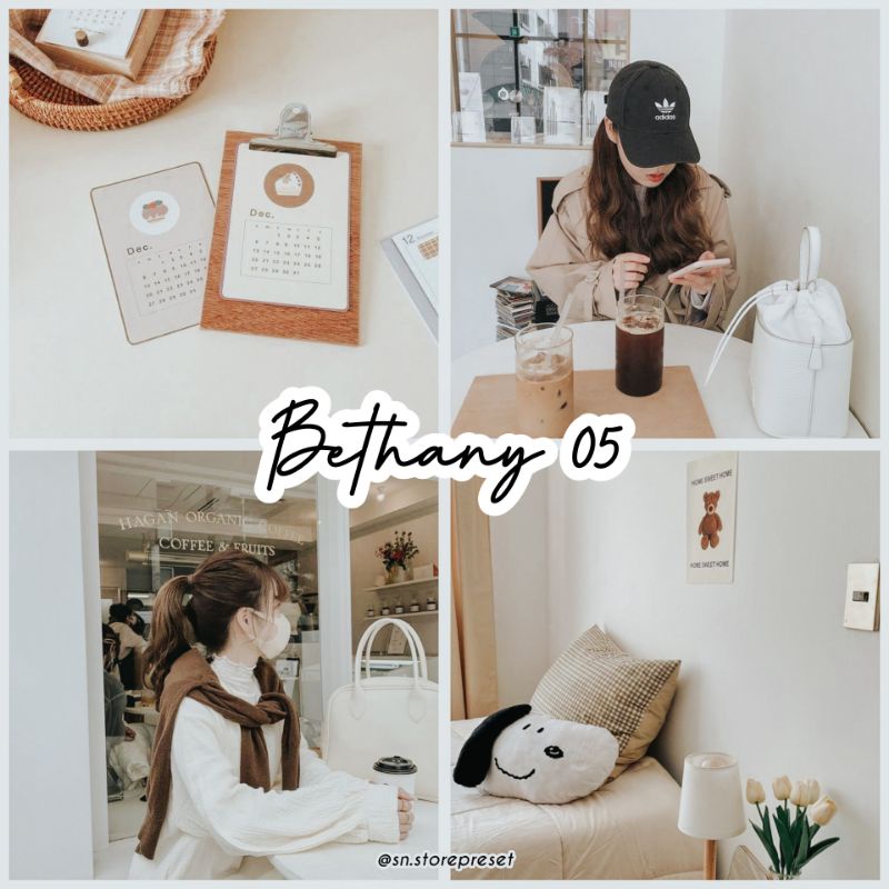 5 PRESET LIGHTROOM BETHANY SERIES For IOS &amp; Android