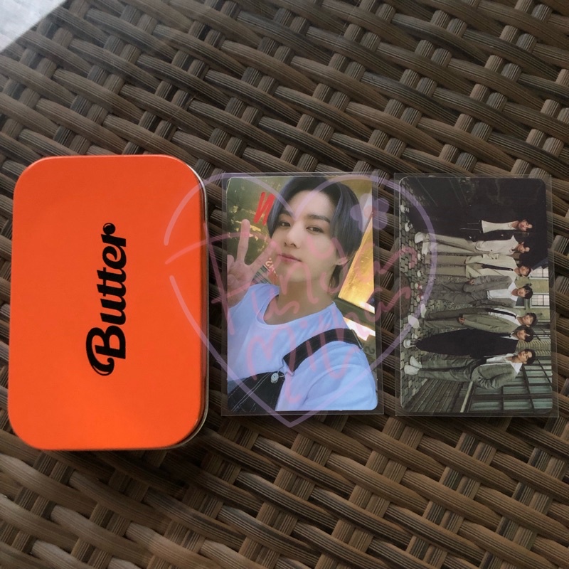 Butter Album Pre order Benefit pob jungkook jk weverse photocard pc include tin case