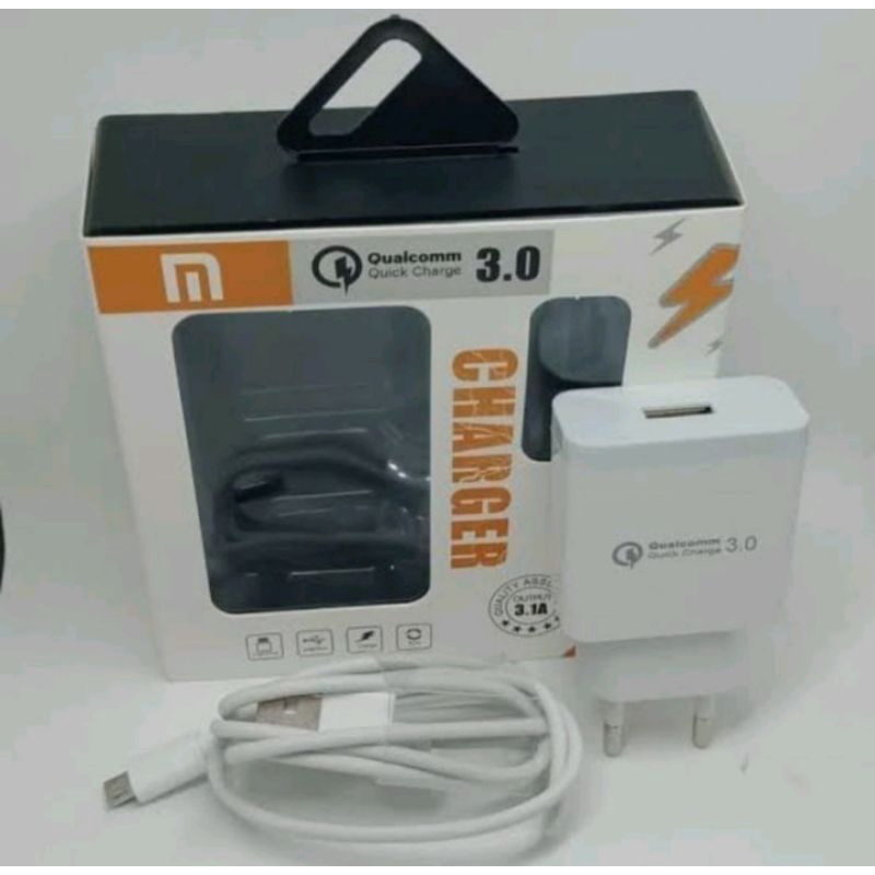 Charger xiaomi original 100% fast charging QUALCOM 3.0 micro usb 3.1A