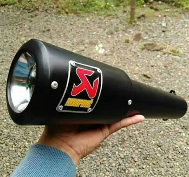 Knalpot racing akrapovic doff PNP new vixion old r cb150 Tiger r15 cbr150 satria sonic verza  dll-4