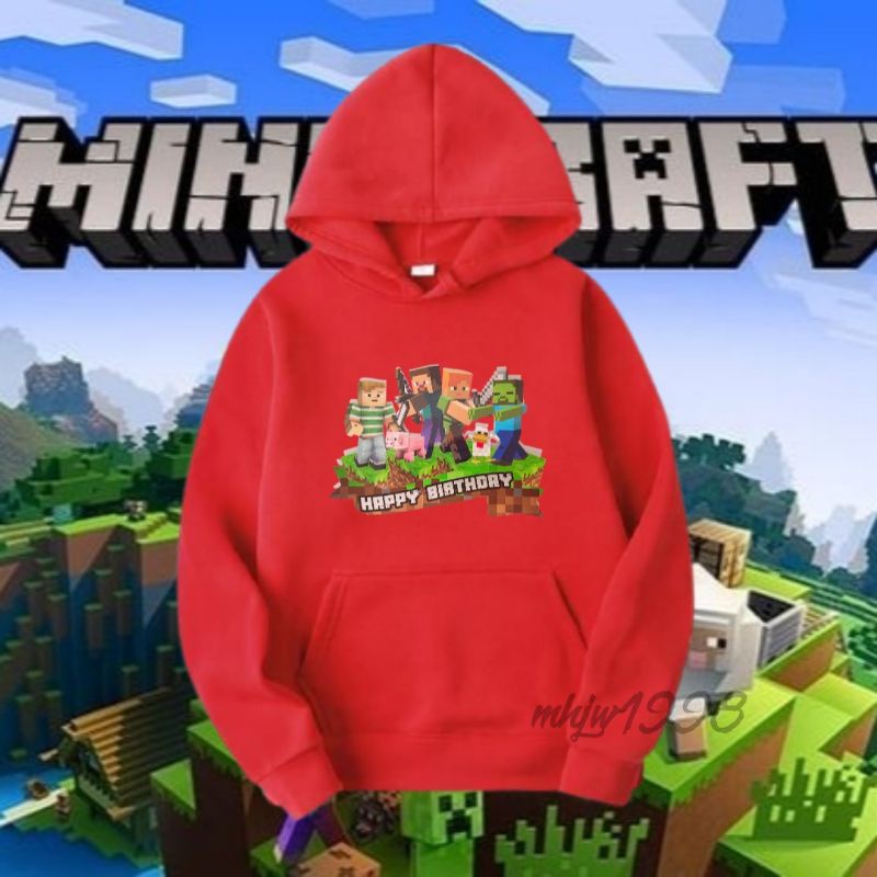Minecraft/Mine Craft/Minicraft/Minecraf/Jaket Minicraft/Jaket Mine Craft Anak Laki Laki/Jaket Mine C