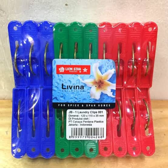 COD Lion Star Jepitan Baju / Laundry Clip / Jepit Jemuran / Capit Jemuran 1 set isi 20 pcs