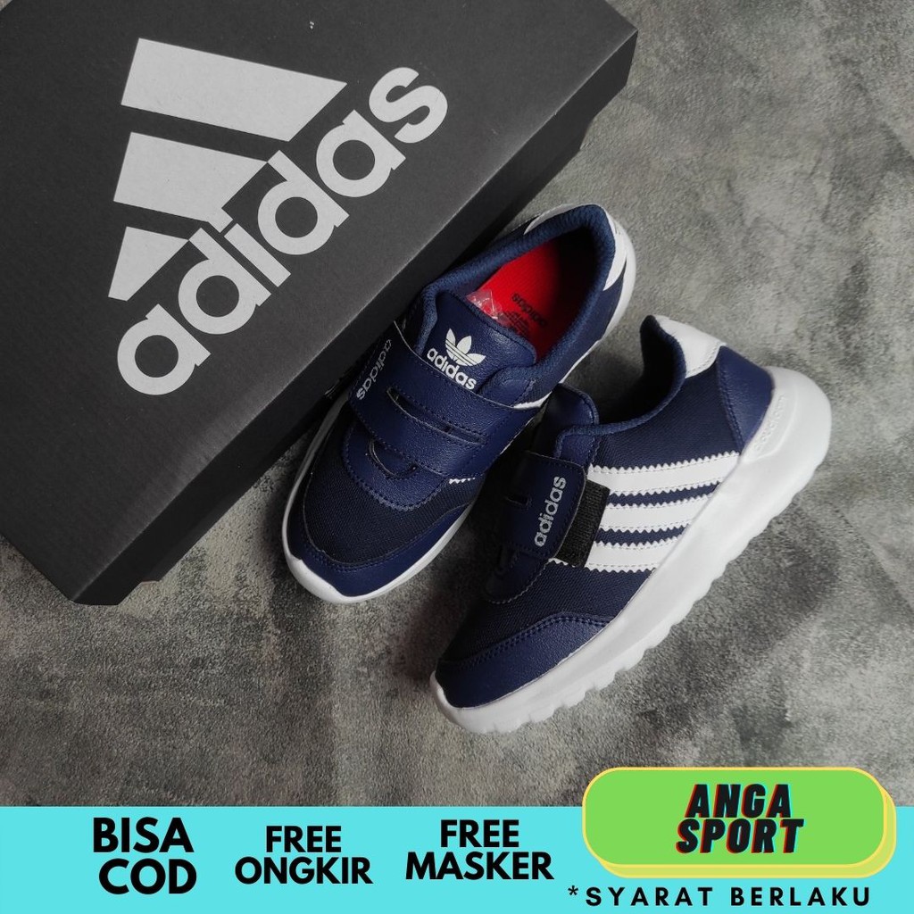 SEPATU ANAK LAKI LAKI PEREMPUAN ADIDAS NAVY PUTIH SEPATU SNEAKERS KIDS NAVY PUTIH SEPATU SEKOLAH TK/SD CEWEK SEPATU KETS JUNIOR UNISEX MADE IN VIETNAM