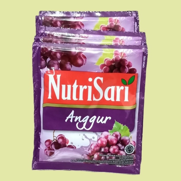 

Nutrisari Rasa Anggur MInuman Serbuk [10 Sachet]